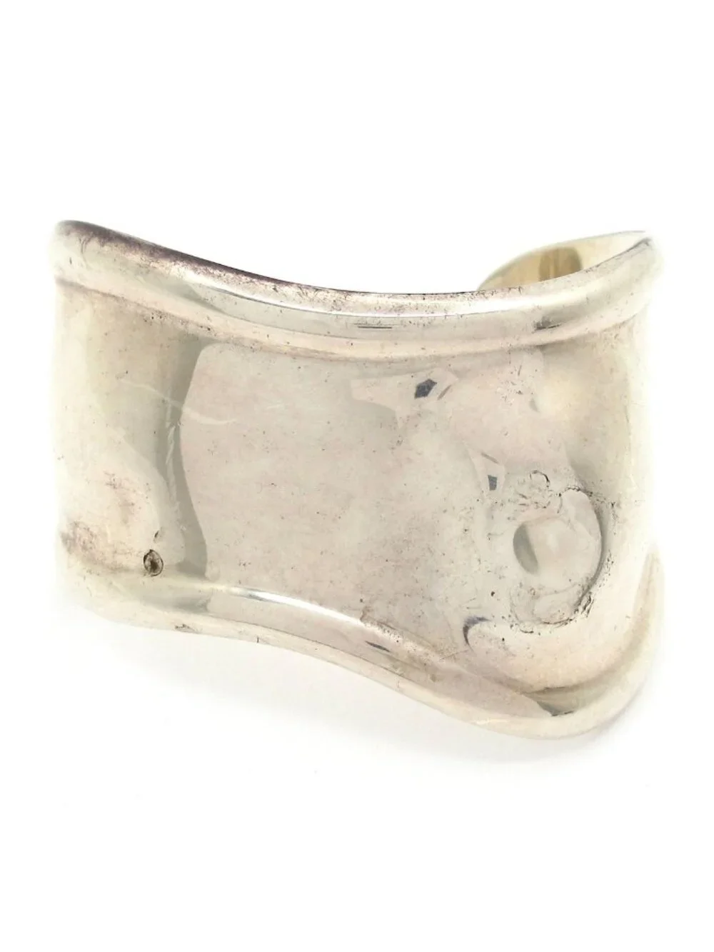 Tiffany & Co Bangle Bone Calf Silver Bracelet